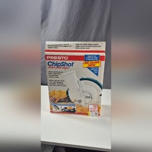 Presto ChipShot Electric Potato Slicer - White/Teal